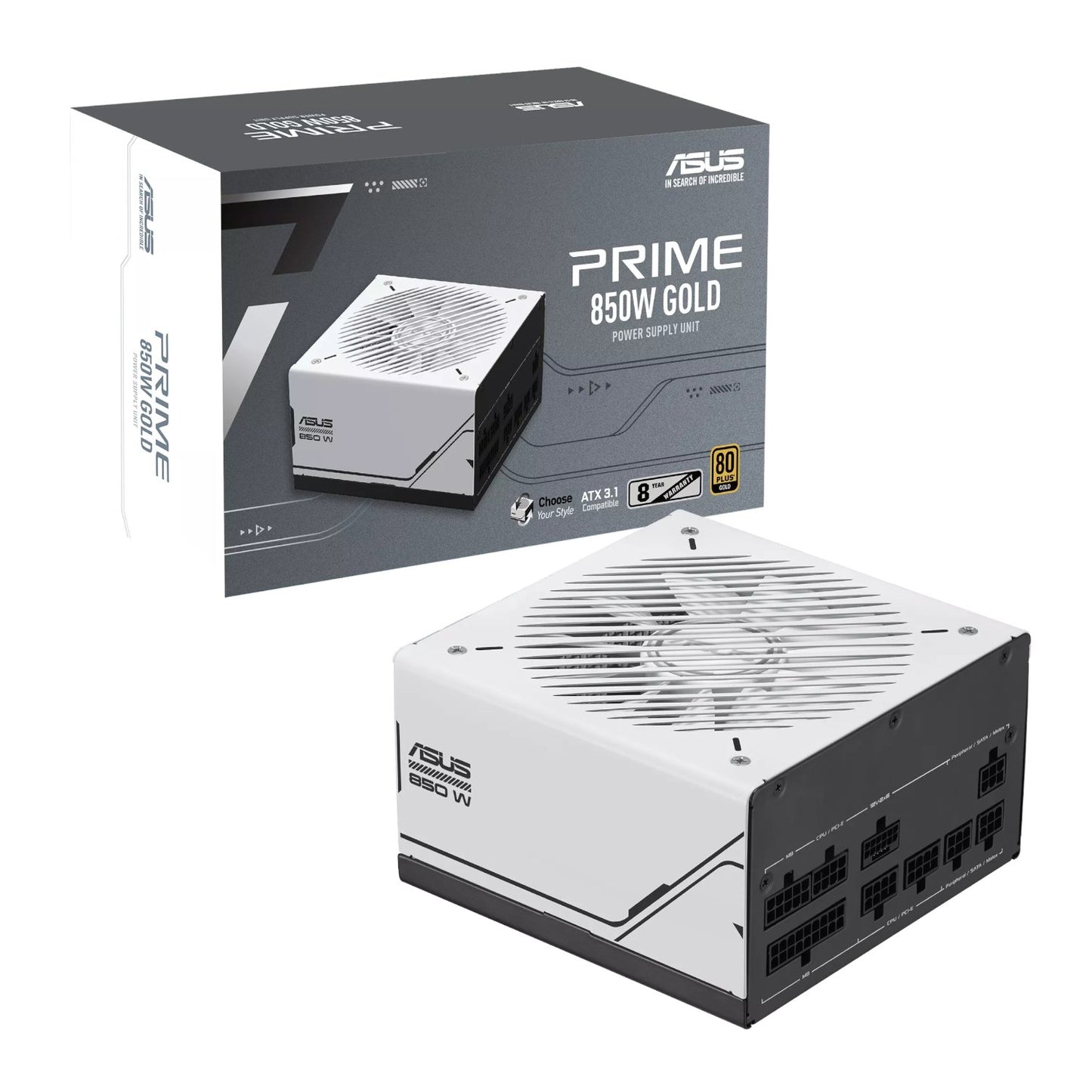 Asus Prime 850W 80 PLUS Gold Fully Modular ATX3.1 Power Supply
