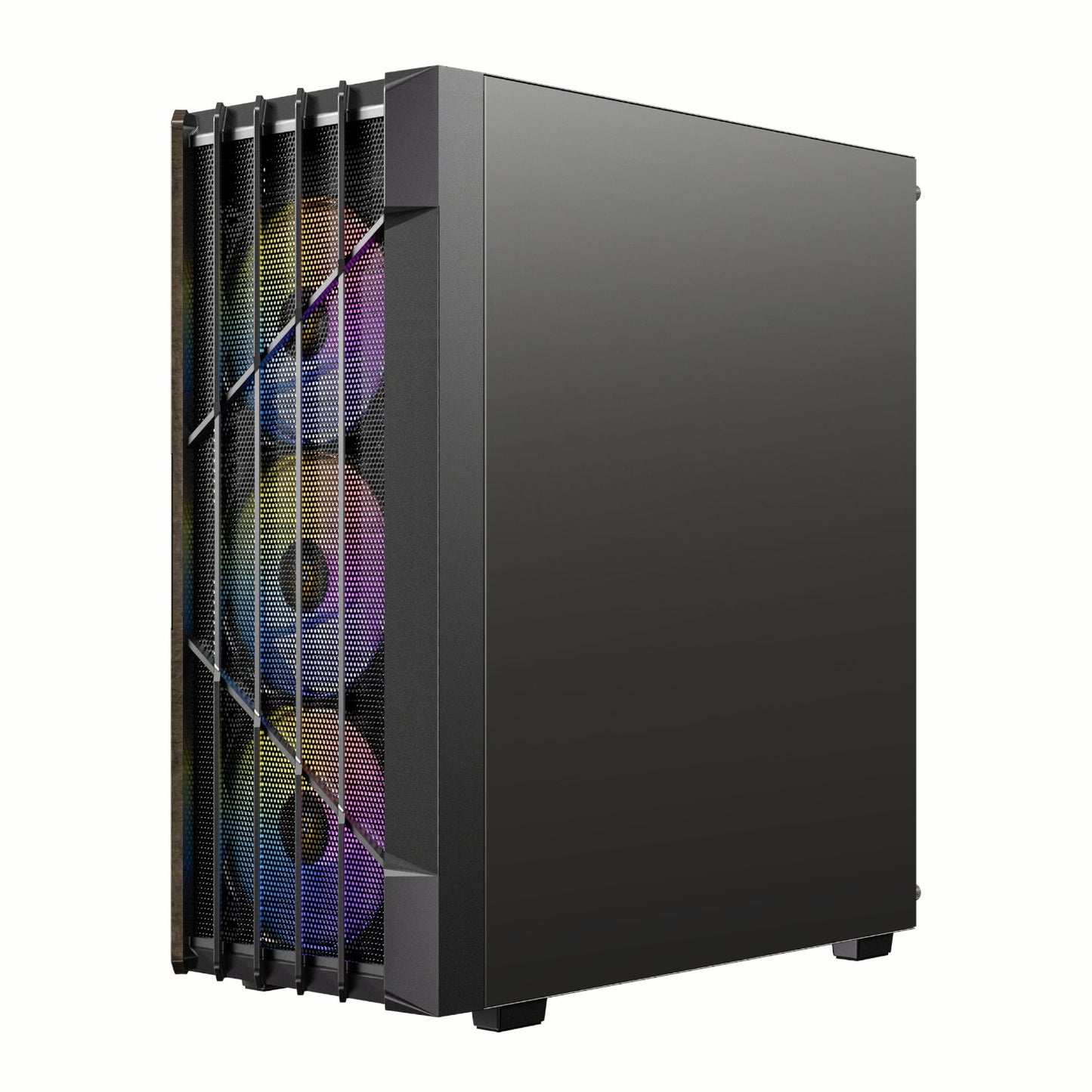 Antec AX63 Wood ARGB ATX Mid Tower Gaming Chassis - Black