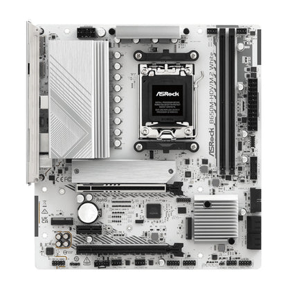 ASRock B650M-HDV/M.2 AM5 Micro-ATX Motherboard - White