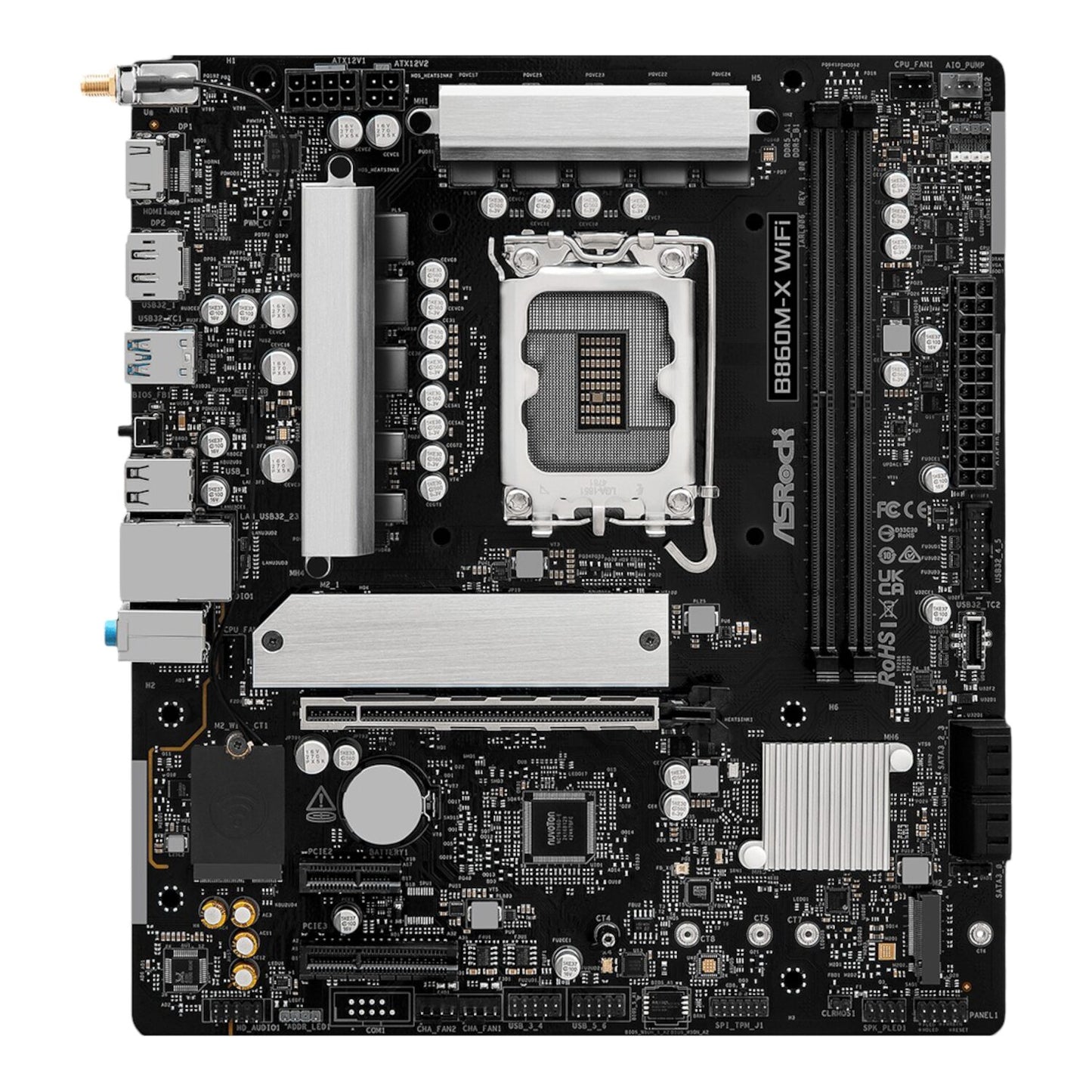 ASRock B860M-X Micro ATX DDR5 Motherboard (PCIe 5 and Wi-Fi 6E)