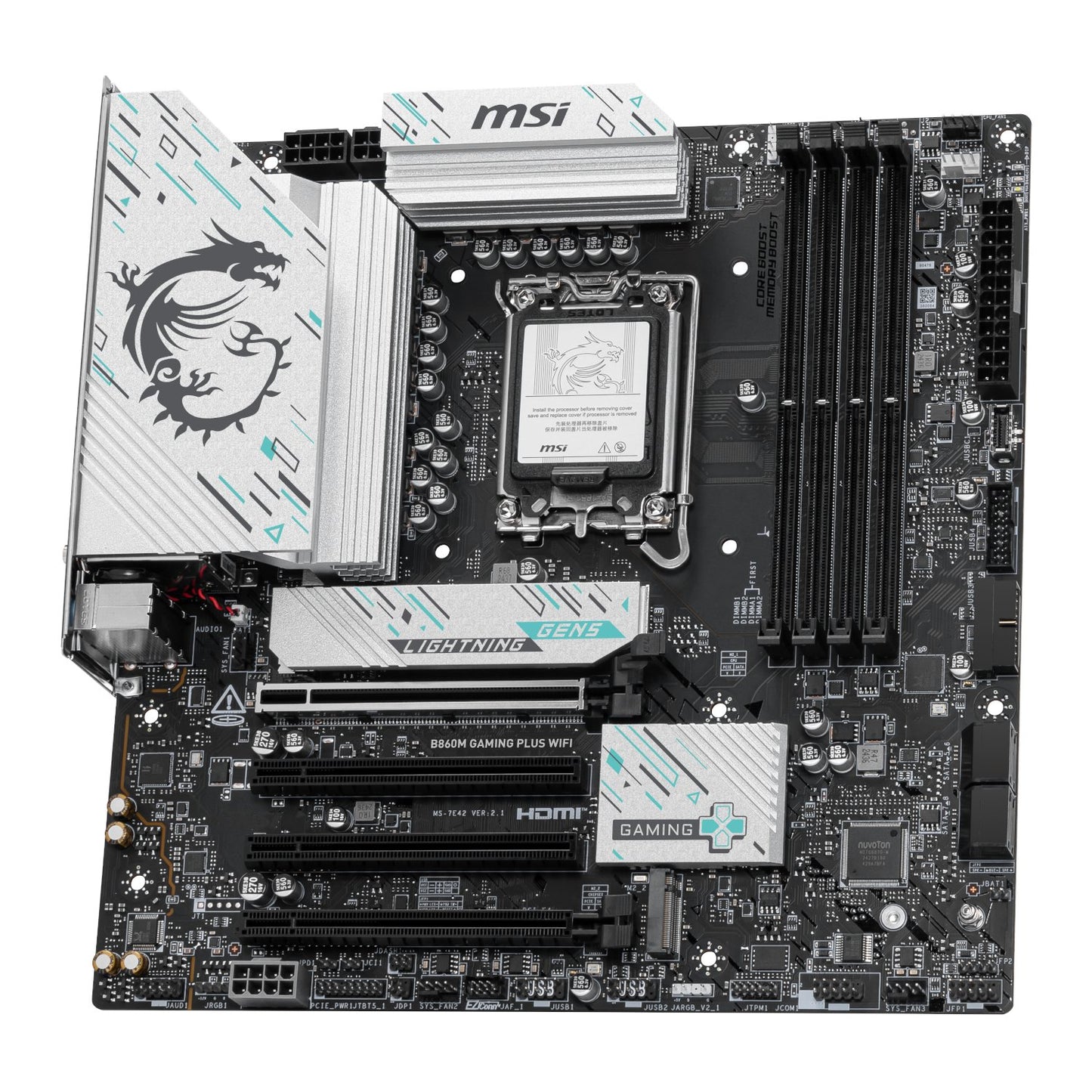 MSI B860M Gaming PLUS WIFI Intel LGA1851 DDR5 M-ATX Motherboard