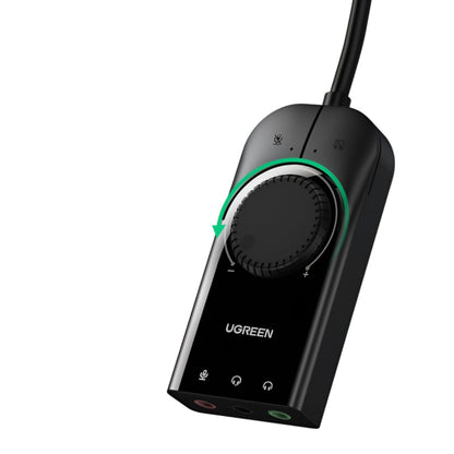 UGREEN CM129-40964 USB-A to 3.5mm External Stereo Sound Adapter - Black