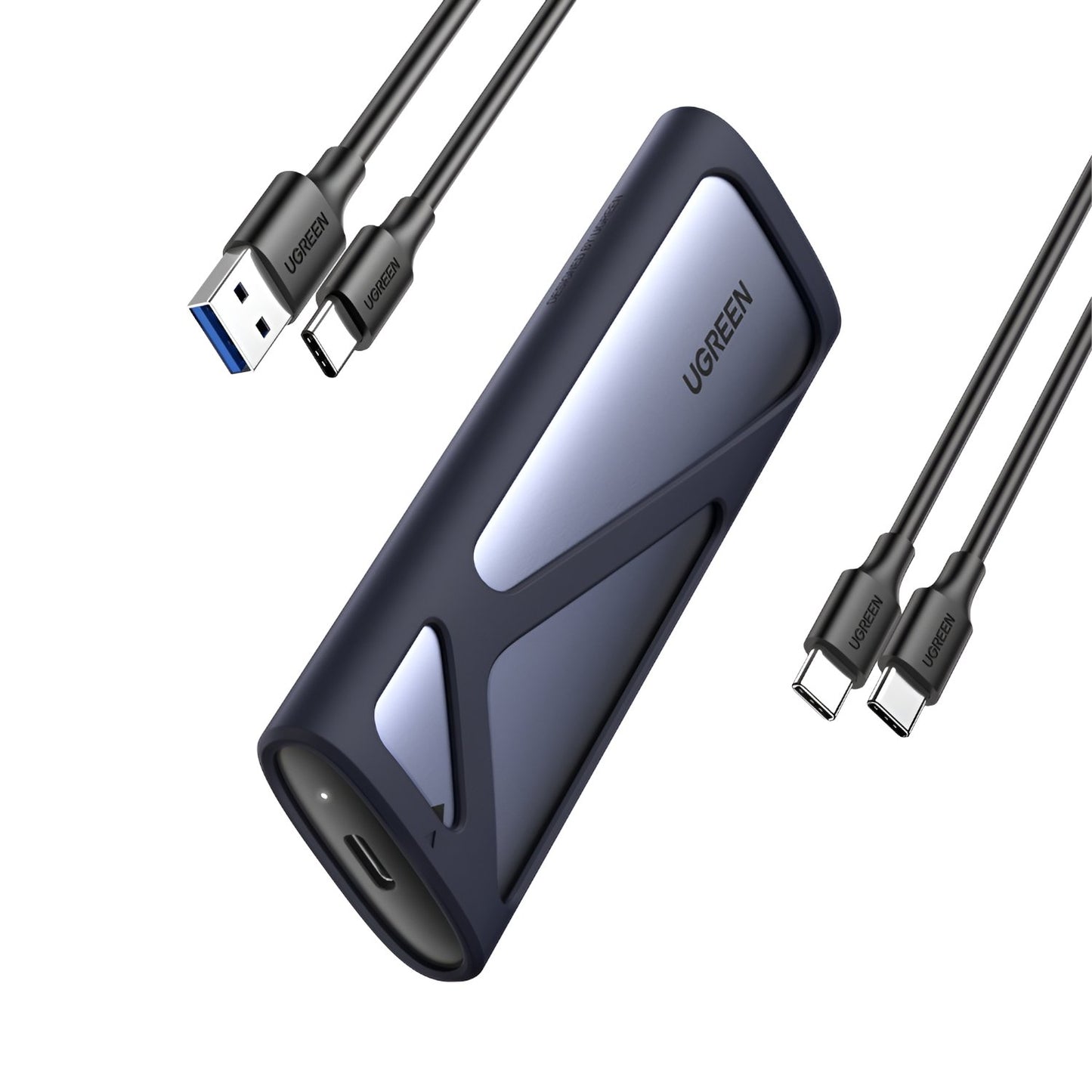 UGREEN CM400-90264 M.2 NVME/SATA SSD Enclosure (10Gbps) - Silver