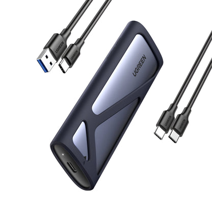 UGREEN CM400-90264 M.2 NVME/SATA SSD Enclosure (10Gbps) - Silver