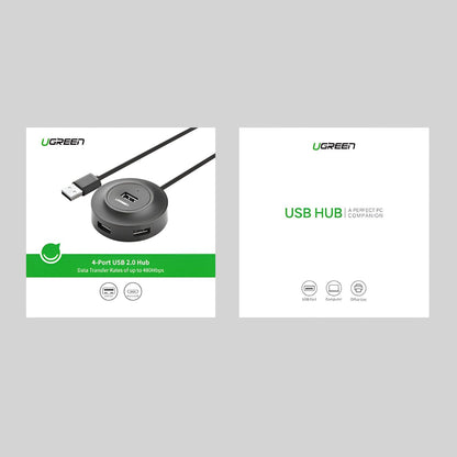 UGREEN 4-IN 1 USB 2.0 Hub - Black