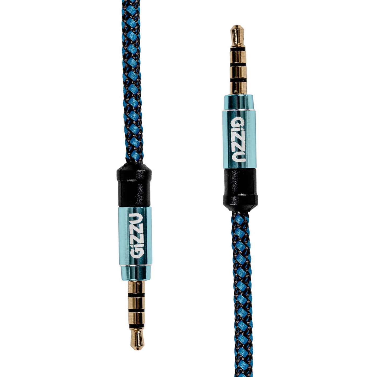 Gizzu 3.5mm AUX Cable 1.5m - Black/Blue