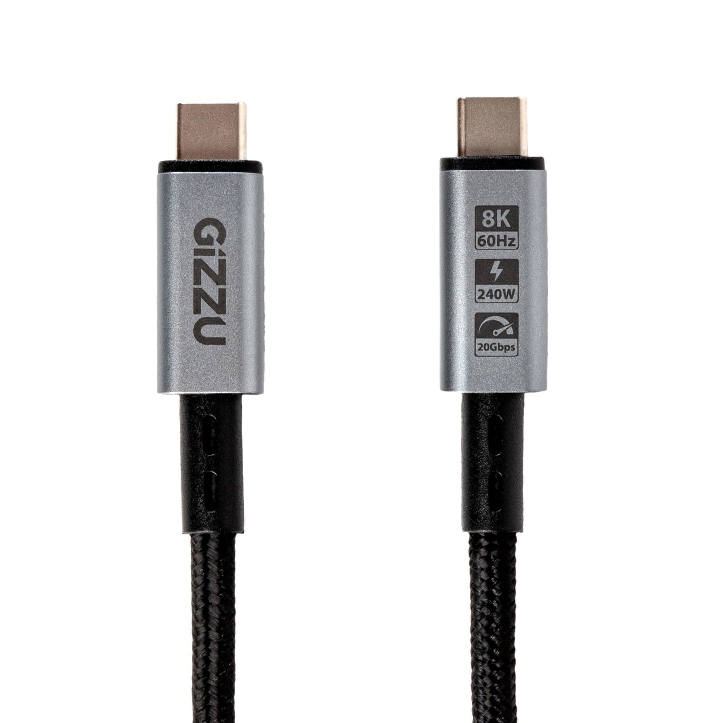 GIZZU 240W 20Gbps Type-C 1m Cable