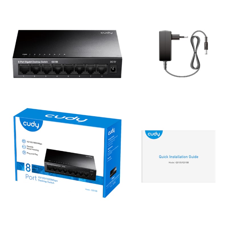 Cudy 8-Port Gigabit Metal Switch