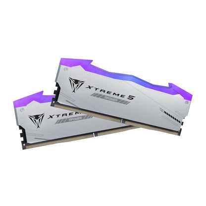 Patriot Viper Xtreme 5 RGB MPower 32GB 6000MHz DDR5 Desktop Gaming Memory Kit - Silver
