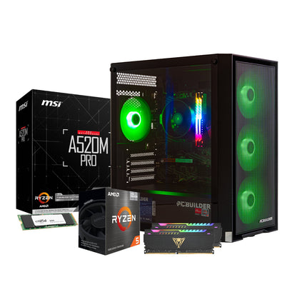 PCBuilder Ryzen 5 5600GT DEFENDER Windows 11 Gaming PC