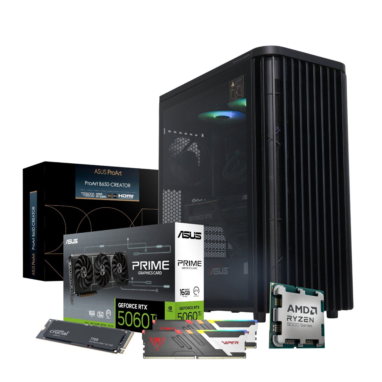 PCBuilder Ryzen 7 9700X MONET Windows 11 Creator PC