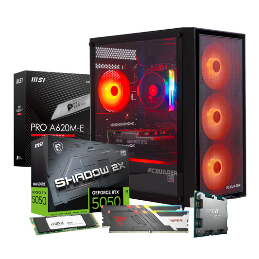 PCBuilder Ryzen 5 8400F PHANTOM Windows 11 Gaming PC