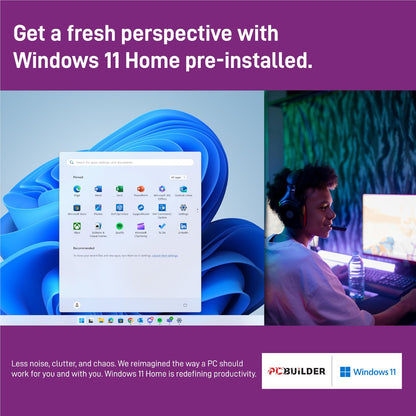 PCBuilder Ryzen 7 9800X3D VALKYRIE Windows 11 Gaming PC
