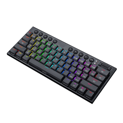REDRAGON Horus Mini 61Key Red Switch RGB Low Profile Gaming Mechanical Keyboard - Black
