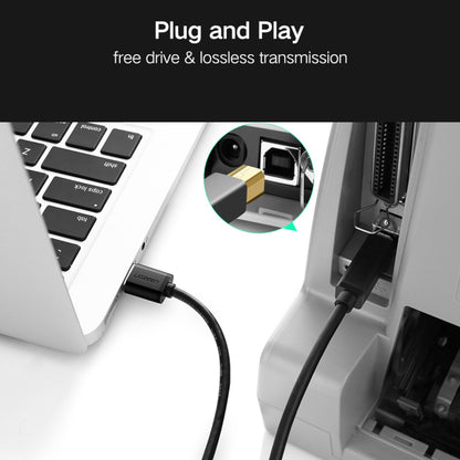 UGreen US210 USB-A Printer Cable 2M - Black