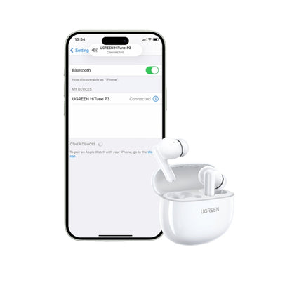 UGreen HiTune P3 In-Ear Wireless Earbuds–White