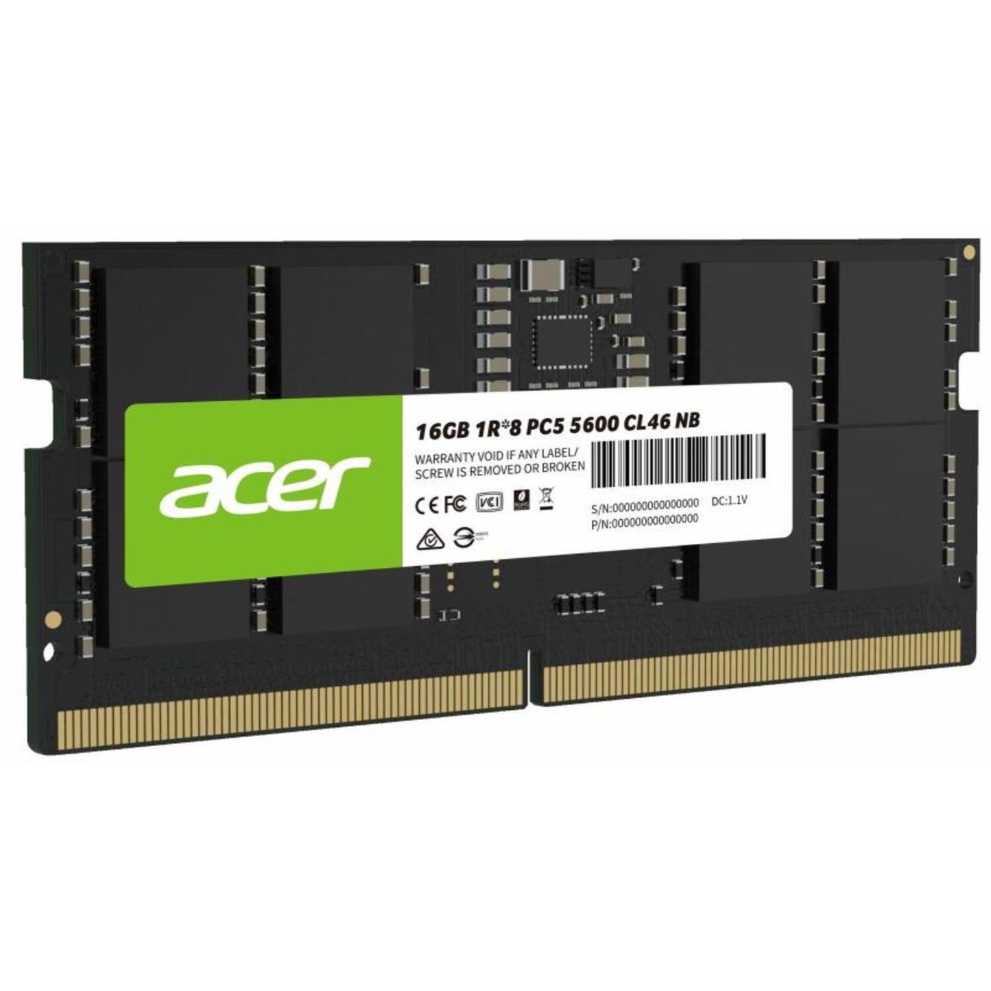 ACER 16GB DDR5 LAPTOP MEMORY 5600 MHZ